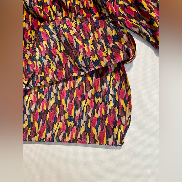 NEW Size PXL Petite Investments 3/4 Sleeve Popover Blouse Polyester Red $59 - Picture 4 of 10